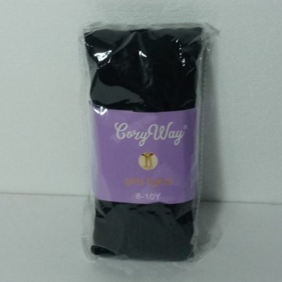 GIRLS TIGHT by CORY WAY PINK/BLACK 8-10Y SET OF 2 - Picture 3 of 4